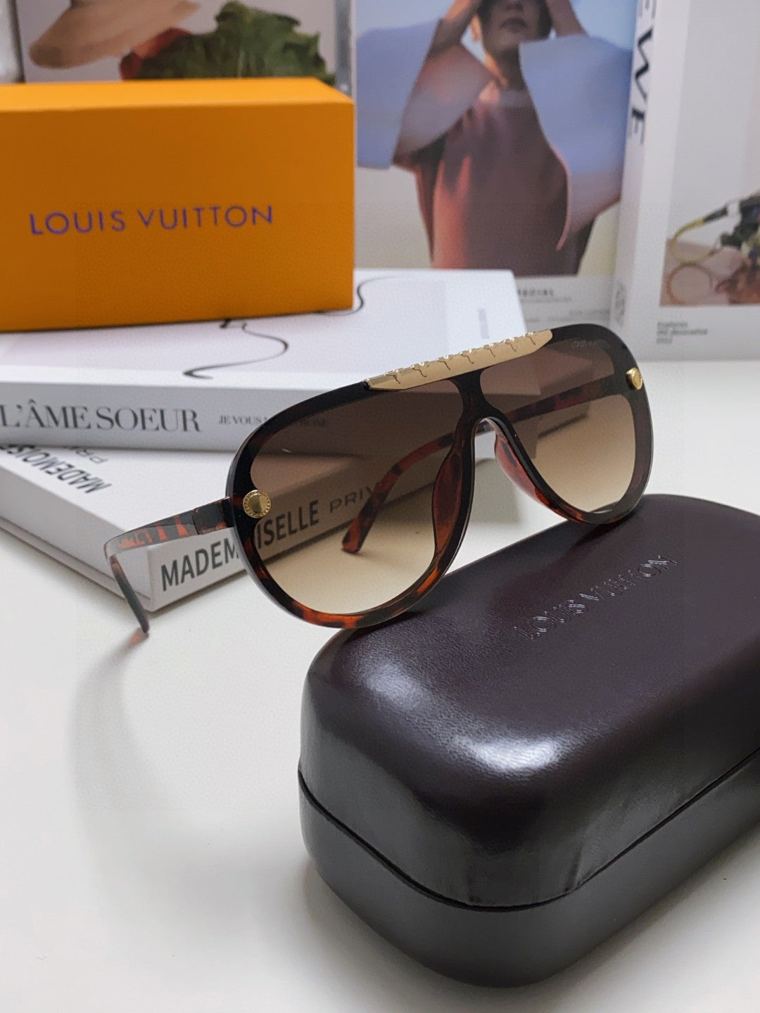 BLACKWOOD SUNGLASSES 567460 IN HAVANA ACETATE GOLD METAL