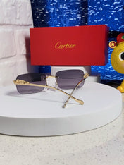 PANTHÈRE RECTANGULAR FRAME SUNGLASSES 567503 IN METAL