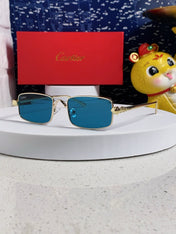 SANTOS RECTANGULAR FRAME SUNGLASSES CT0473S IN METAL