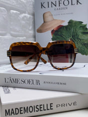 SQUARE FRAME SUNGLASSES 570231 IN ACETATE AND METAL