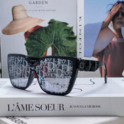 LADY 95.22 S2F SUNGLASS 571583 IN BLACK ACETATE OBLIQUE MASK