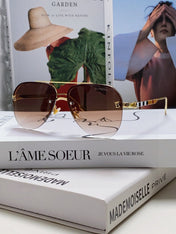 BURBERRY 26S AVIATOR FRAME IN METAL 424566