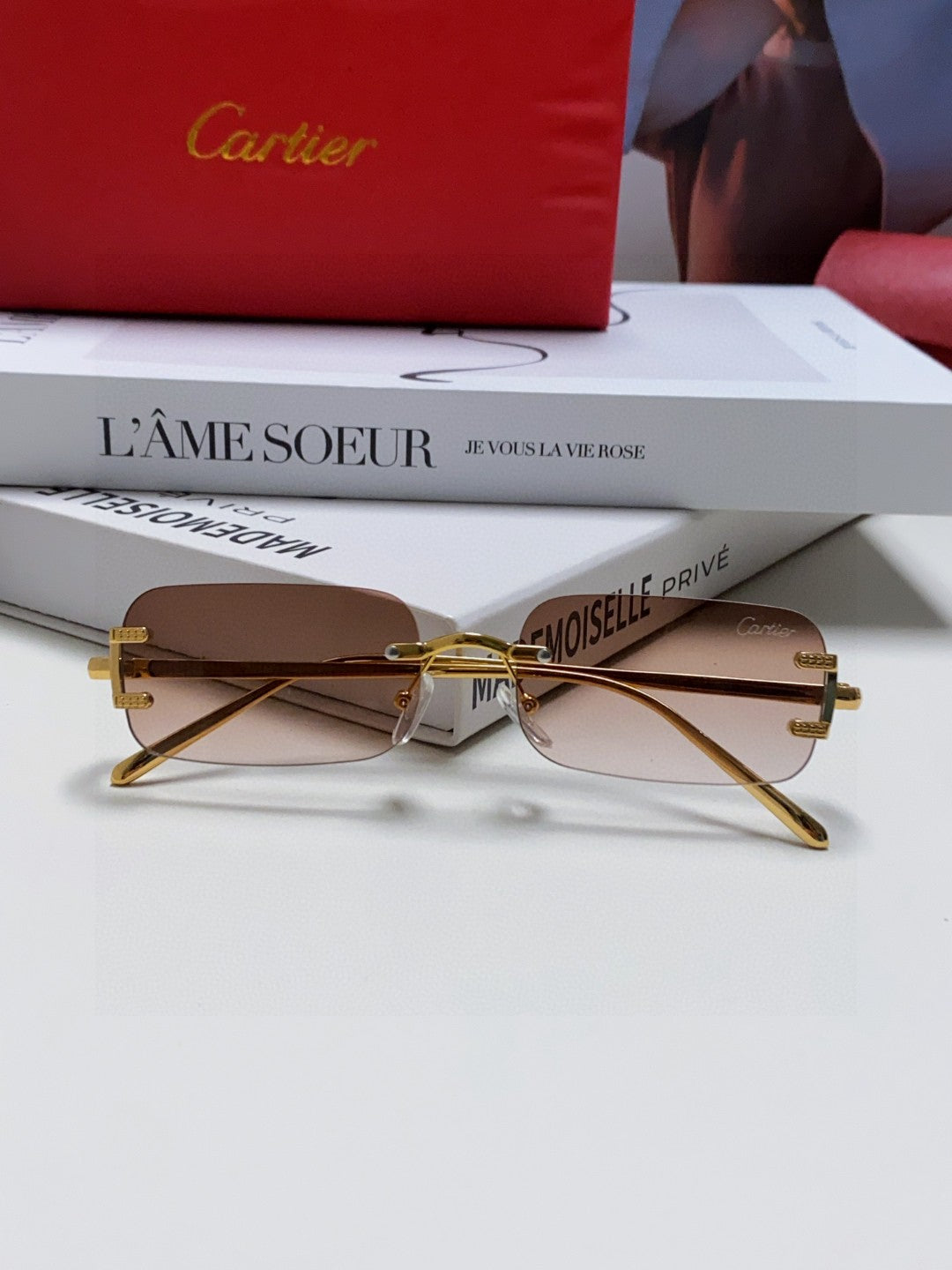 CARTIER 26S GEOMETRIC HEXAGONAL FRAME IN METAL 443362