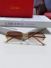CARTIER 26S GEOMETRIC HEXAGONAL FRAME IN METAL 443362