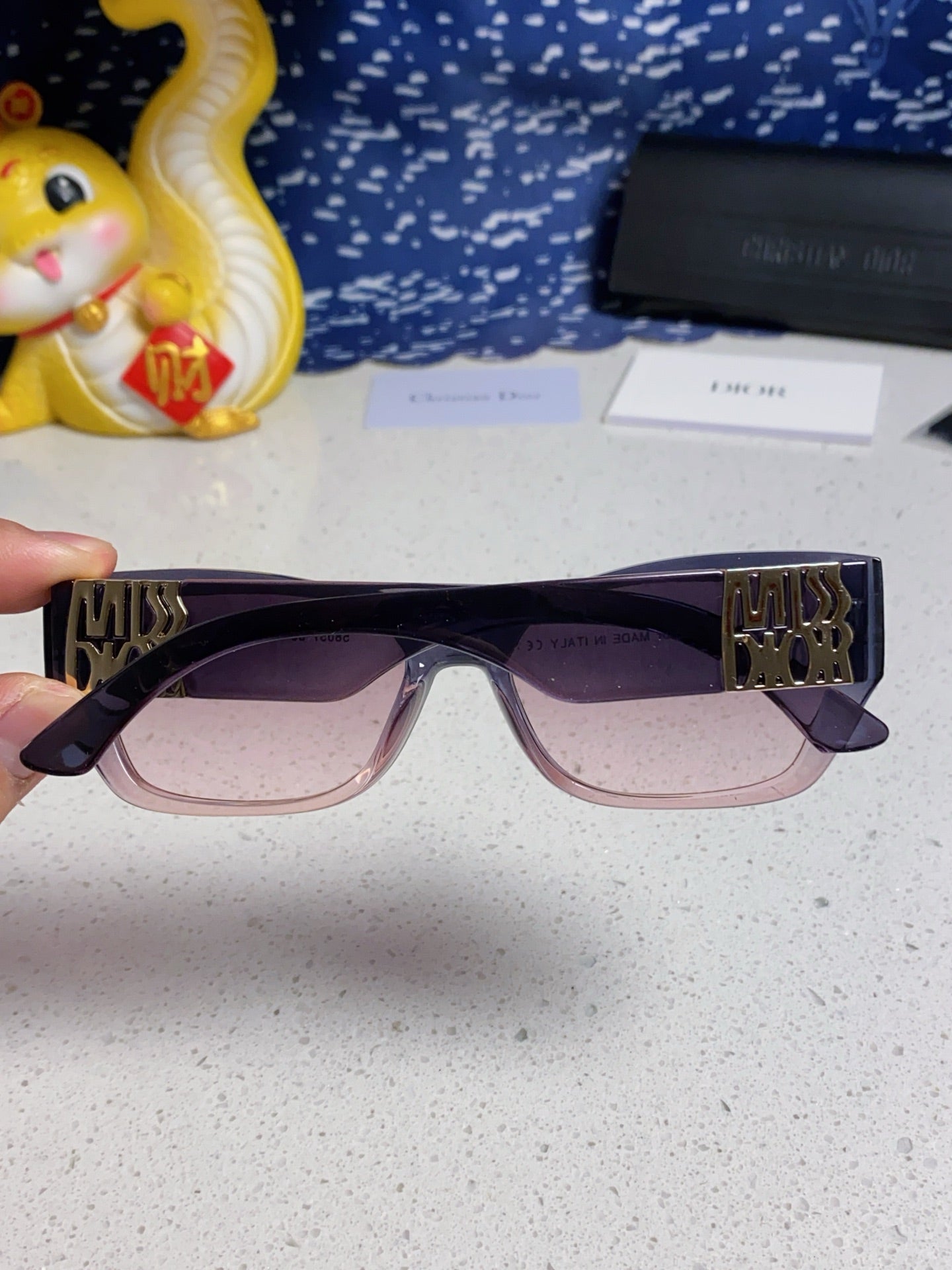 DIOR 26S RECTANGULAR FRAME IN ACETATE 406559