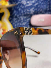 GLIMPSE SQUARE SUNGLASSES 554614 IN HAVANA ACETATE