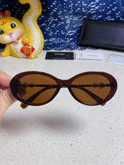 CHANEL 26S OVAL FRAME IN BROWN ACETATE 413423