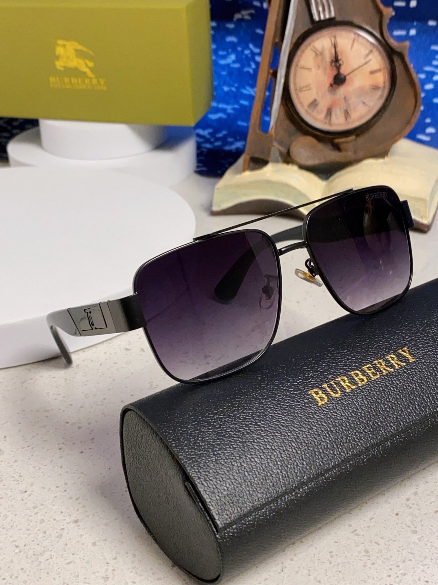 BURBERRY 26S SQUARE FRAME IN METAL 399694