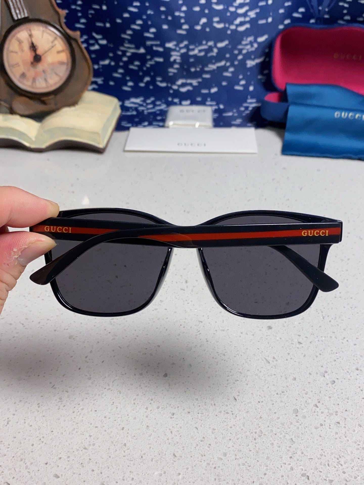 GUCCI 26S SQUARE FRAME IN ACETATE 424601