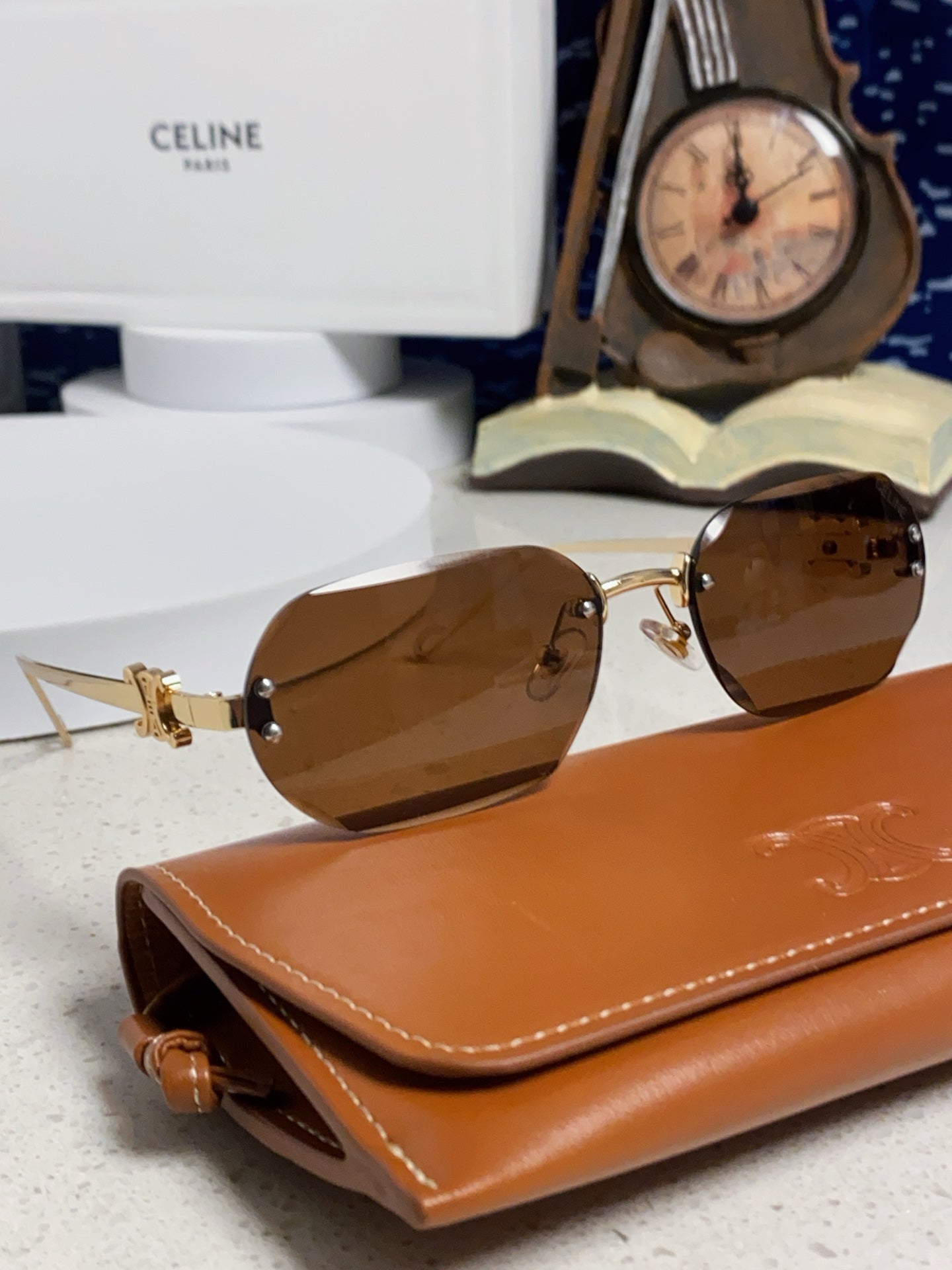 CELINE 26S SHIELD FRAME IN METAL 426365