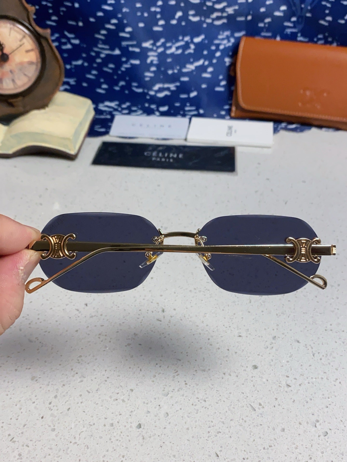 CELINE 26S SHIELD FRAME IN METAL 426366