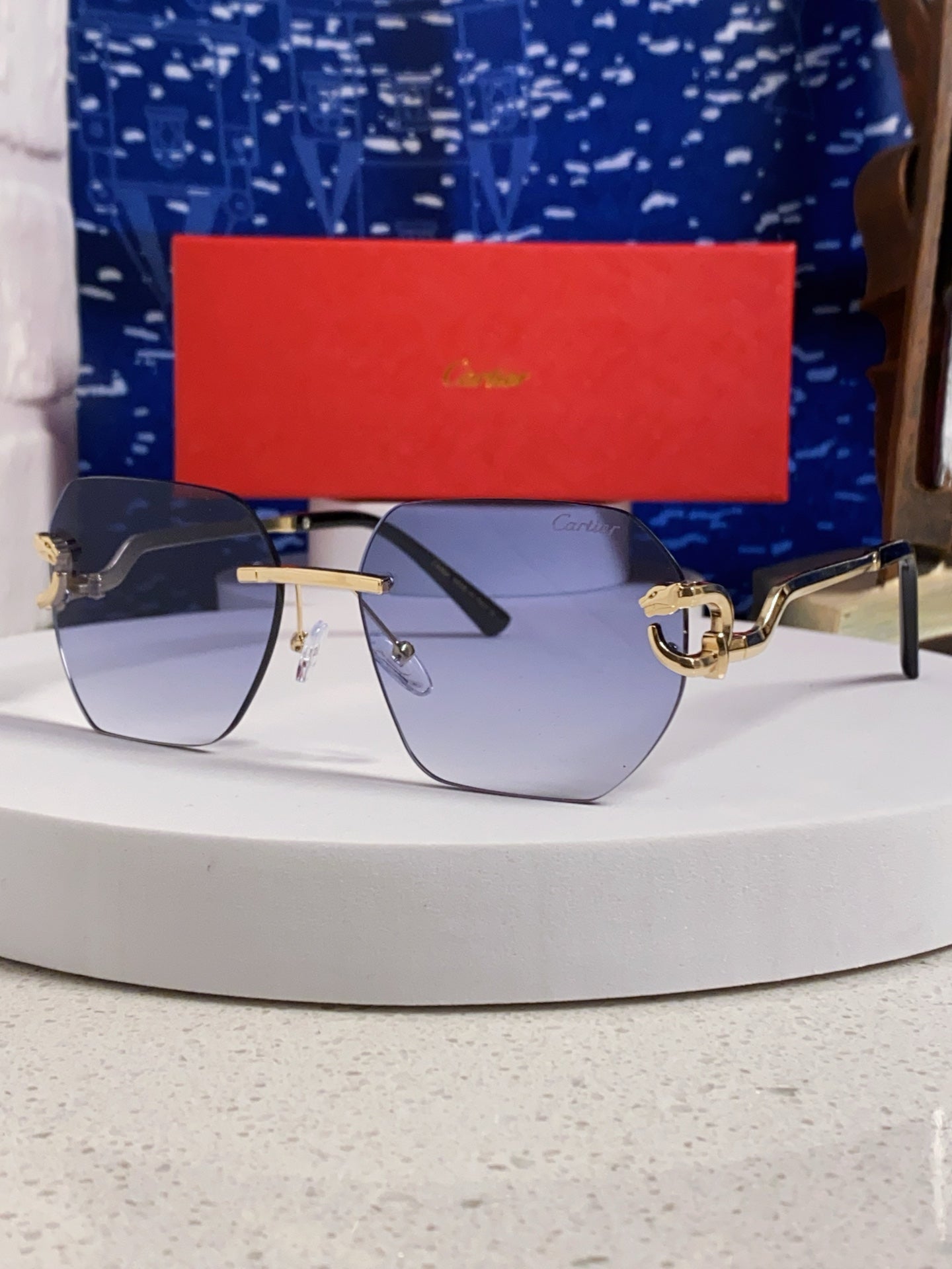CARTIER 26S SQUARE OVERSIZE FRAME IN METAL 443234