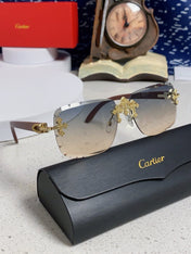 CARTIER 26S RIMLESS RECTANGULAR FRAME IN METAL 436005