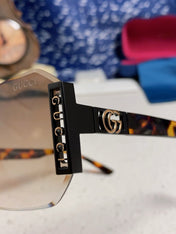 GUCCI 26S OVERSIZED SOLID FRAME IN ACETATE 420473