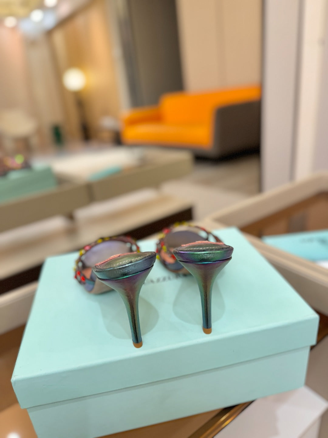 AQUAZZURA 26S TEQUILA HEELED SANDALS 85 MM IN METALLIC LAMBSKIN