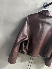 Loewe 2025 Leather Jacket Brown Sheepskin