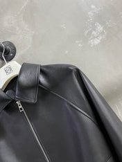 Loewe 2025 Leather Jacket Black Sheepskin