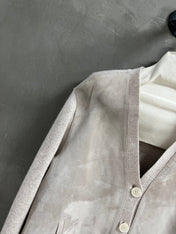 LORO PIANA 26S V-NECK KNIT CARDIGAN 883