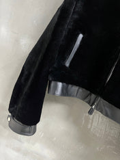 HERMES 26S SHEARLING CROPPED JACKET 836
