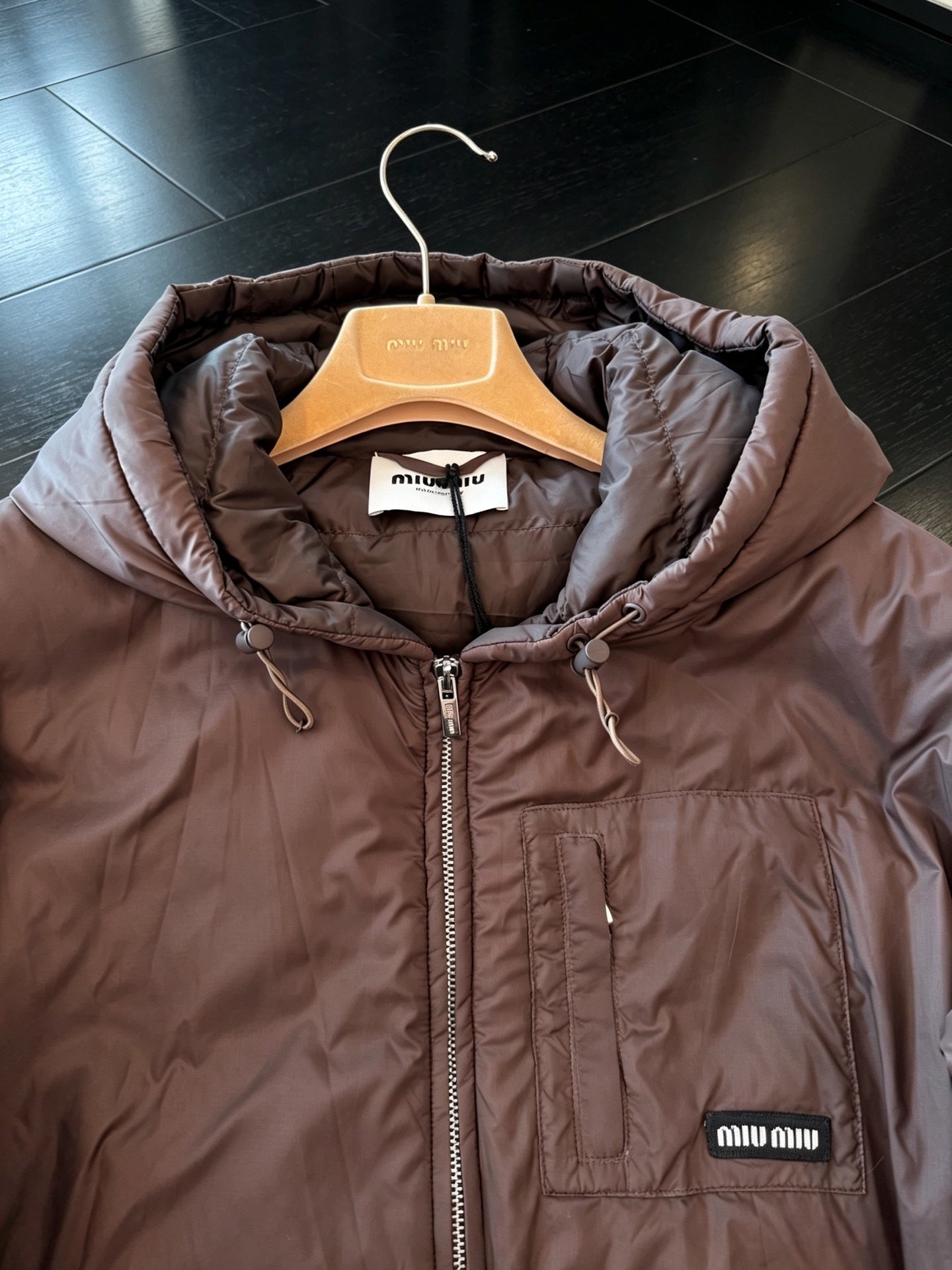 MIUMIU 26S HOODED PUFFER JACKET 1558