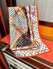 LV SCARF 90 CM IN SILK 738451