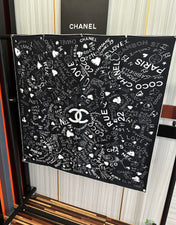 CHANEL 26S SCARF 90 IN SILK 311894