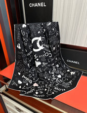CHANEL 26S SCARF 90 IN SILK 311894
