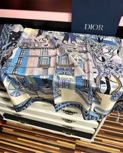 DIOR 26S  SCARF 90CM IN SILK 313459