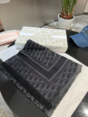 DIOR 26S SCARF 140CM IN SILK & CASHMERE 262319
