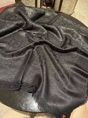 GUCCI 26S SCARF 140 IN CASHMERE AND SILK 309396