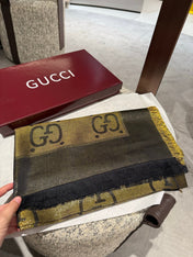 GUCCI 26S SCARF 140 IN CASHMERE AND SILK 309394
