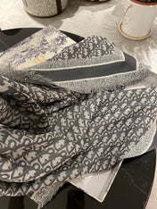 DIOR 26S SCARF 140 IN CASHMERE AND SILK 504492