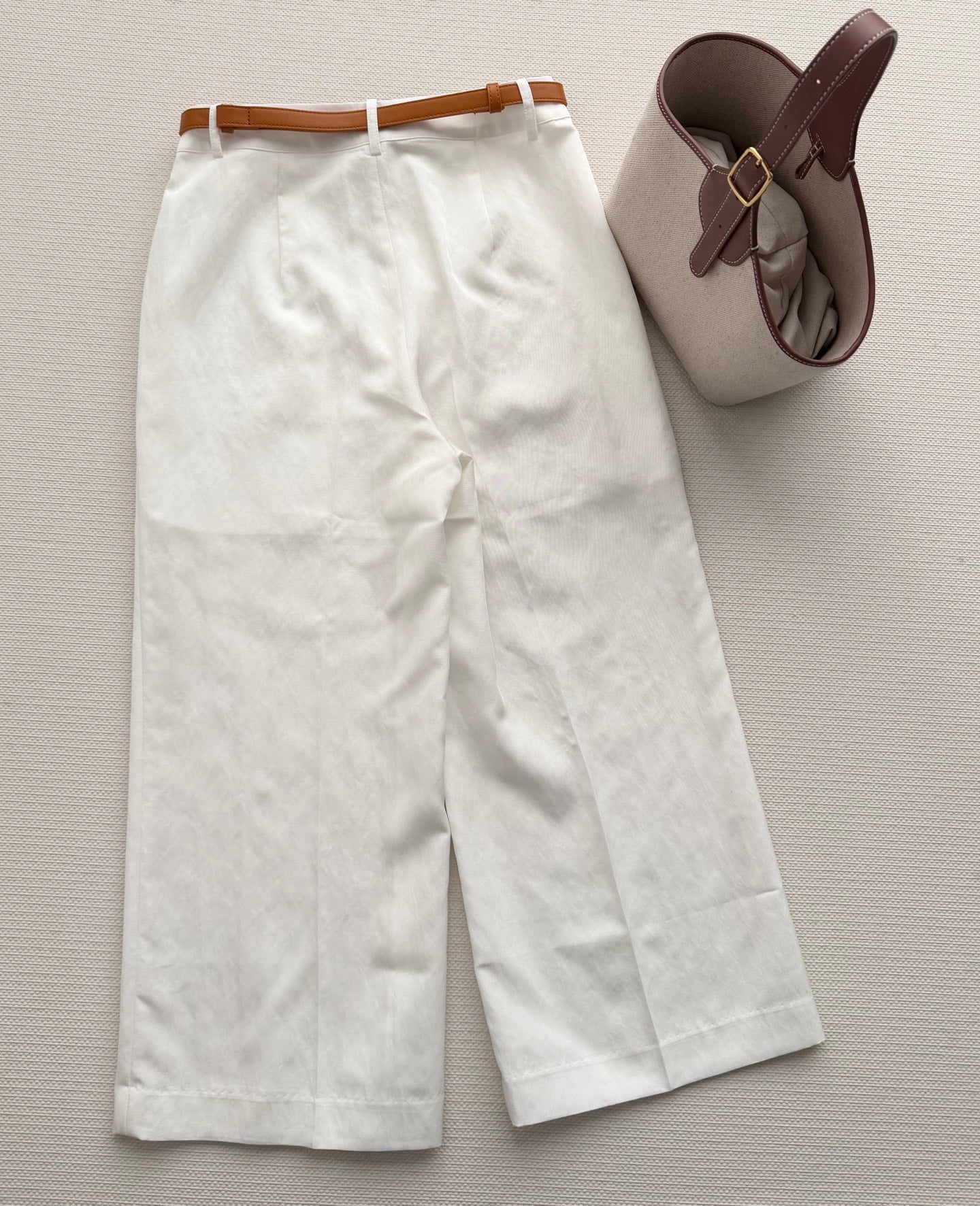 HERMES 26S WIDE LEG CROPPED PANTS 555