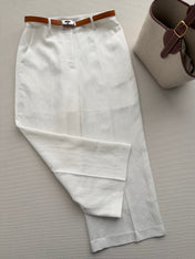HERMES 26S WIDE LEG CROPPED PANTS 555