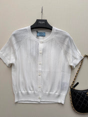 PRADA 26S SHORT-SLEEVED SWEATER STYLE 875