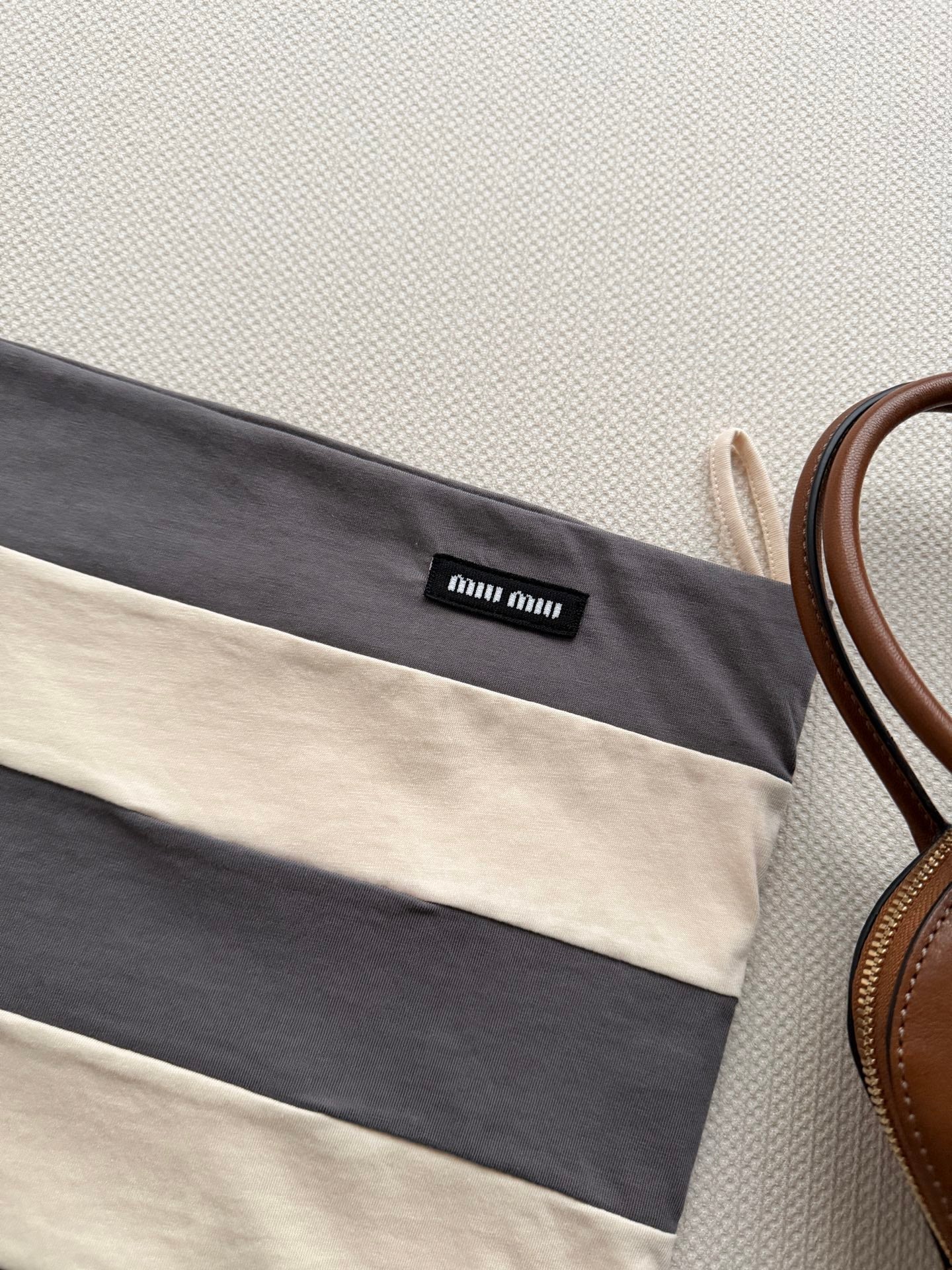 MIUMIU 26S STRIPED BANDEAU TOP STYLE 1115