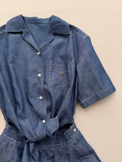 PRADA 26S DENIM JUMPSUIT 1102