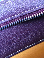 HIRONDELLE BAG 25 IN WINE RED LAMBSKIN AND GOYARDINE CANVAS