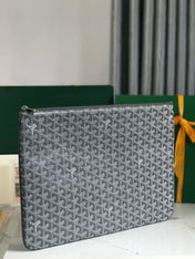 SÉNAT MGM POUCH 40 IN GREY GOYARDINE CANVAS