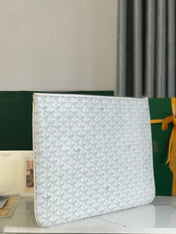 SÉNAT MGM POUCH 40 IN WHITE GOYARDINE CANVAS