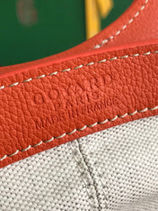 GOYA 26S BELUGA MINI BAG 23MM IN RED ORANGE GOYARDINE CANVAS AND CALFSKIN