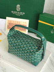 GOYA 26S BOEING 25MM IN DARK GREEN GOYARDINE CANVAS AND CALFSKIN