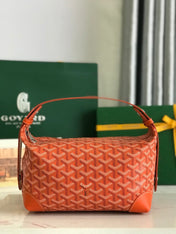 GOYA 26S BOEING 25MM IN ORANGE GOYARDINE CANVAS AND CALFSKIN