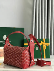 GOYA 26S BOEING 25MM IN DARK RED GOYARDINE CANVAS AND CALFSKIN