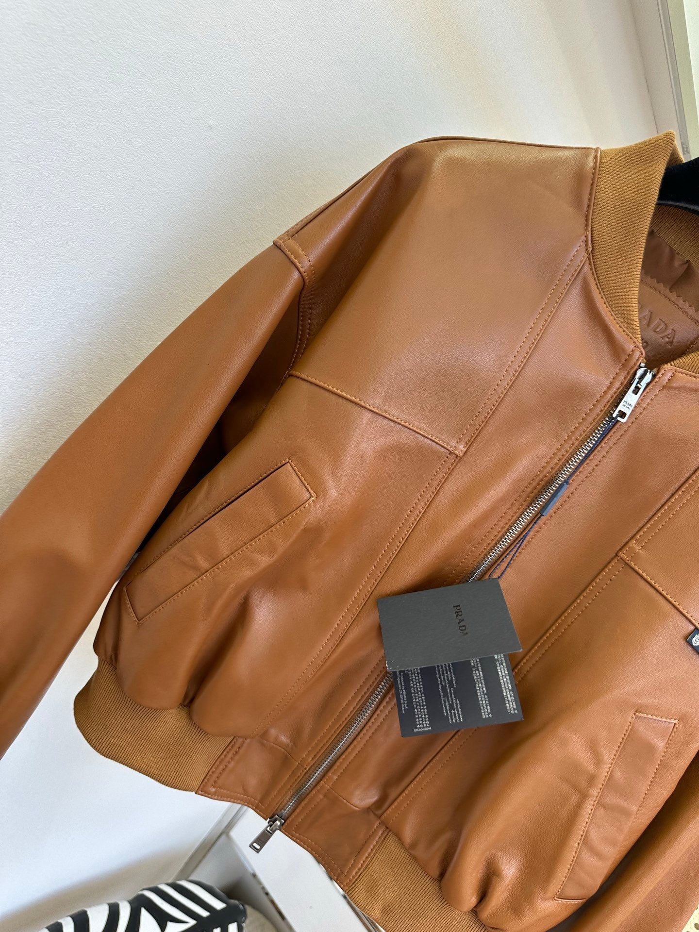 PRADA 26S LEATHER JACKET 1074