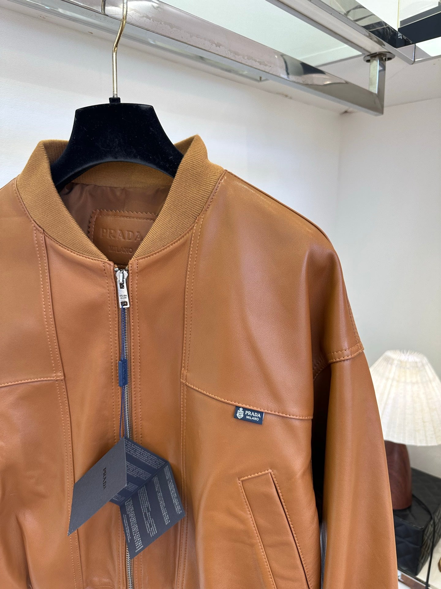 PRADA 26S LEATHER JACKET 1074