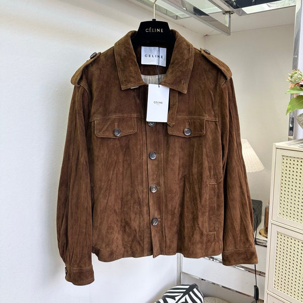 CELINE 26S SUEDE SAFARI JACKET 752