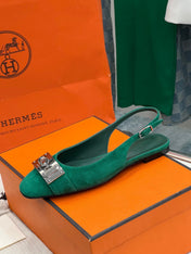 INNOCENTE SLINGBACK CASTLETON GREEN SUEDE