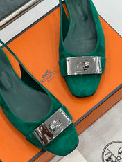 INNOCENTE SLINGBACK CASTLETON GREEN SUEDE
