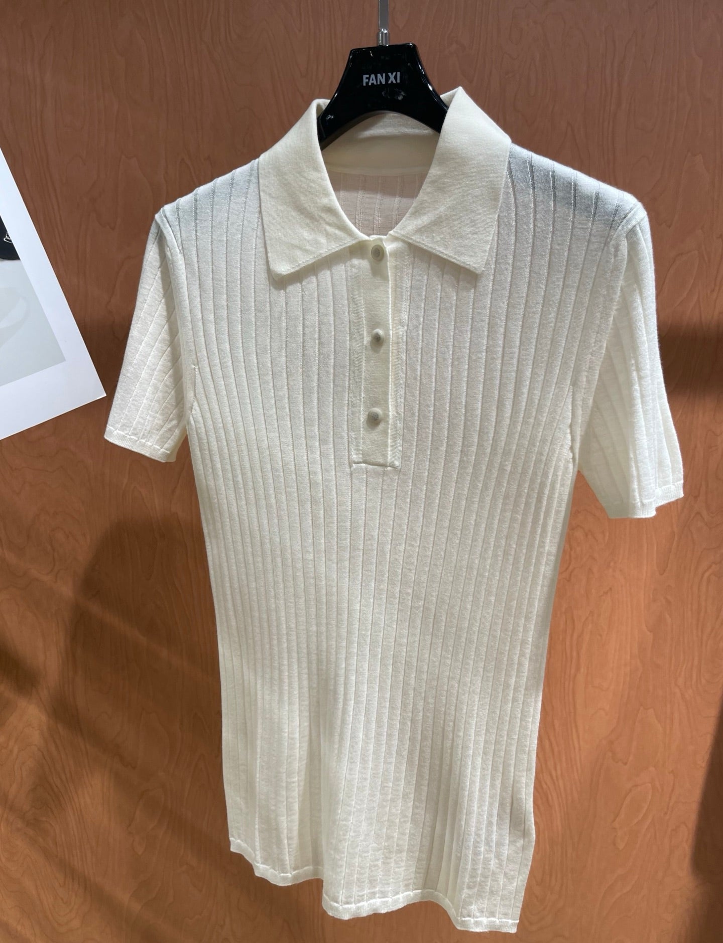 HERMES 26S SHORT-SLEEVE KNIT POLO TOP 706